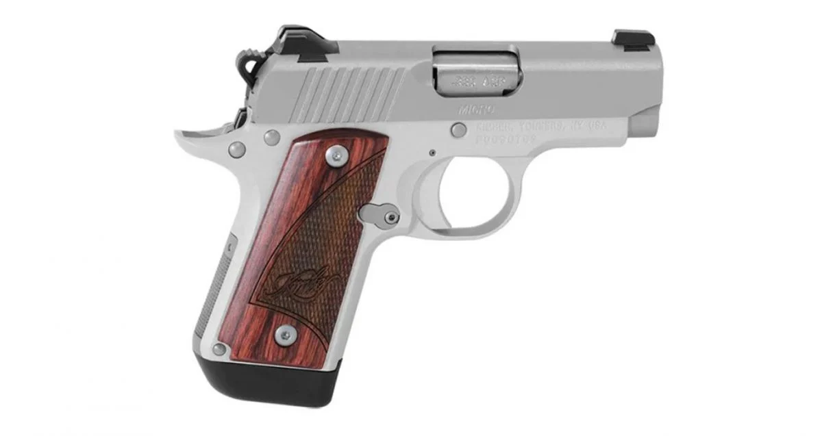 Kimber Micro Stainless Rosewood .380 ACP Stainless/Silver Pistol